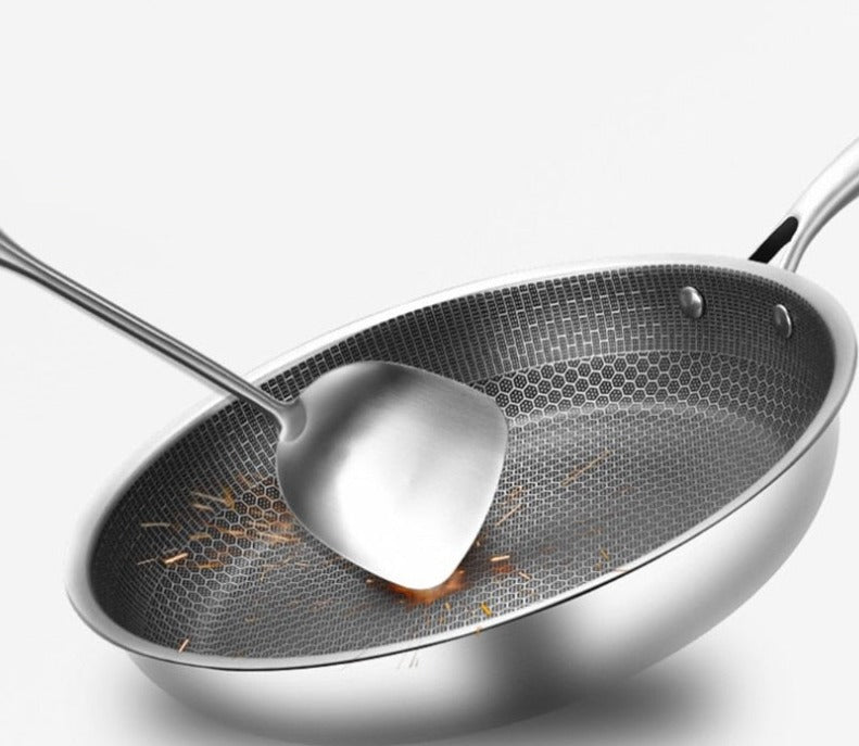 kitchen pro nonstick stainless steel frying pan scratch resistant