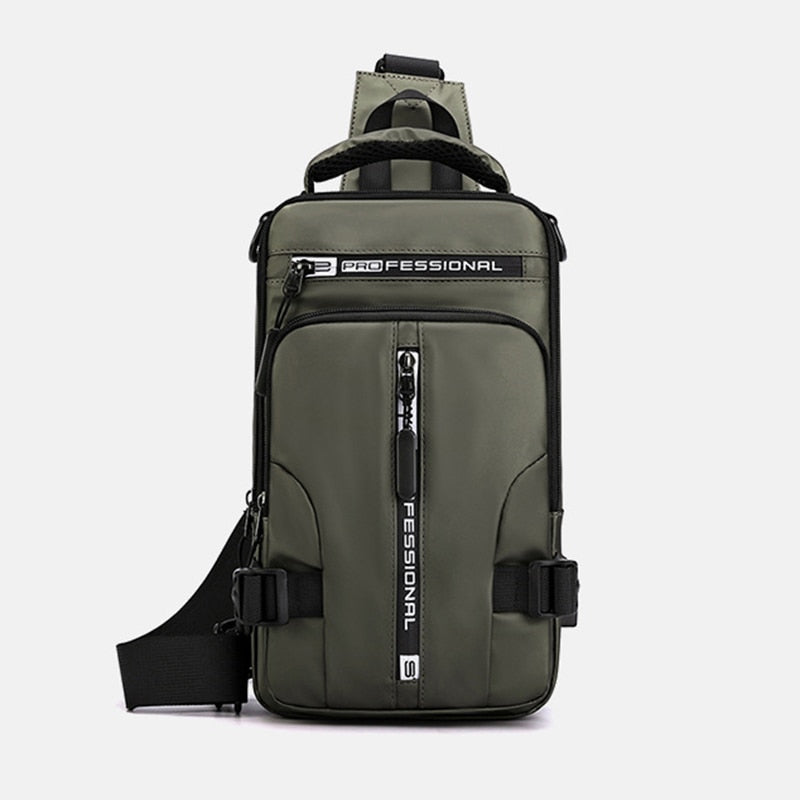 waterproof oxford crossbody bag anti theft usb charging multi pocket