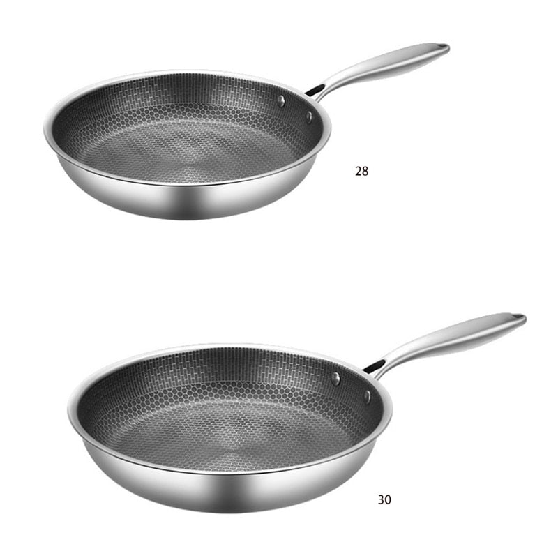 kitchen pro nonstick stainless steel frying pan scratch resistant