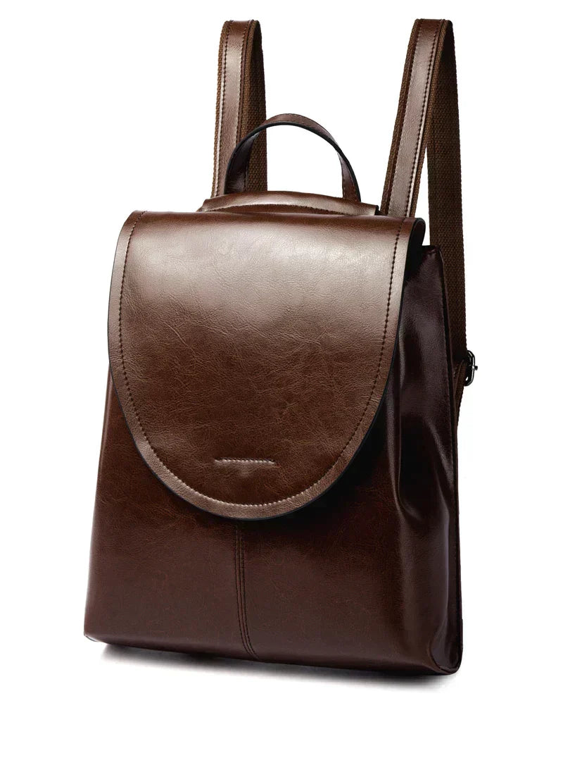 trendy leather backpack women stylish versatile durable