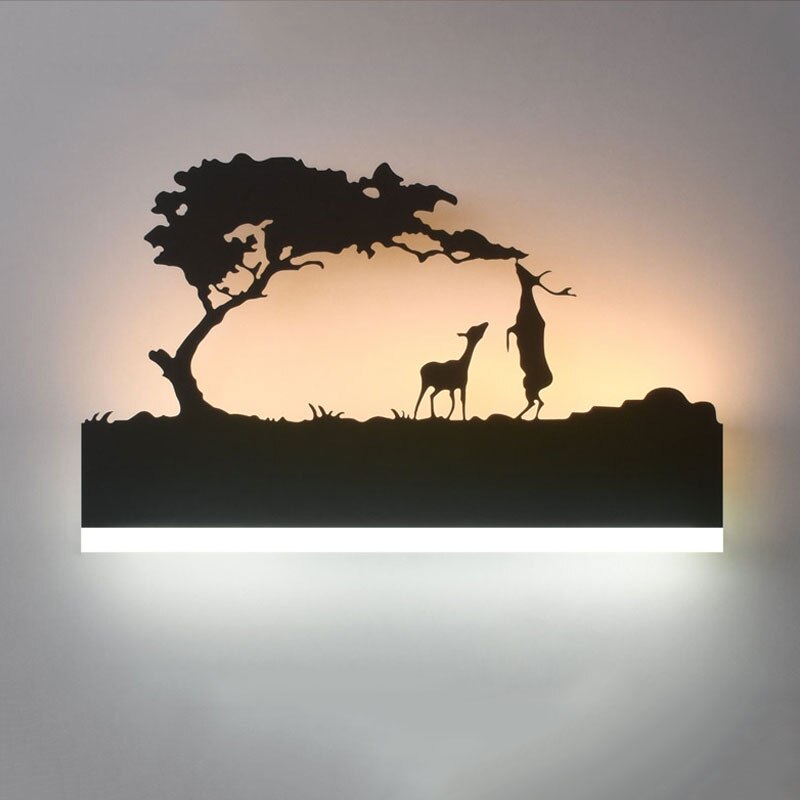 garden glow led wall light decorative art for interiors