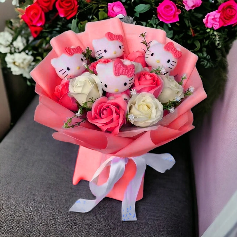 sanrio hello kitty flower bouquet