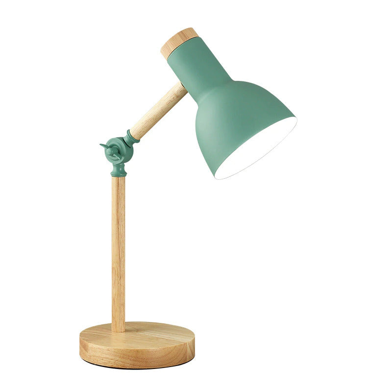 nordic glow scandinavian wood desk lamp