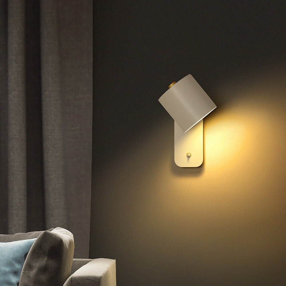 modern led wall light switch indoor sconce home decor