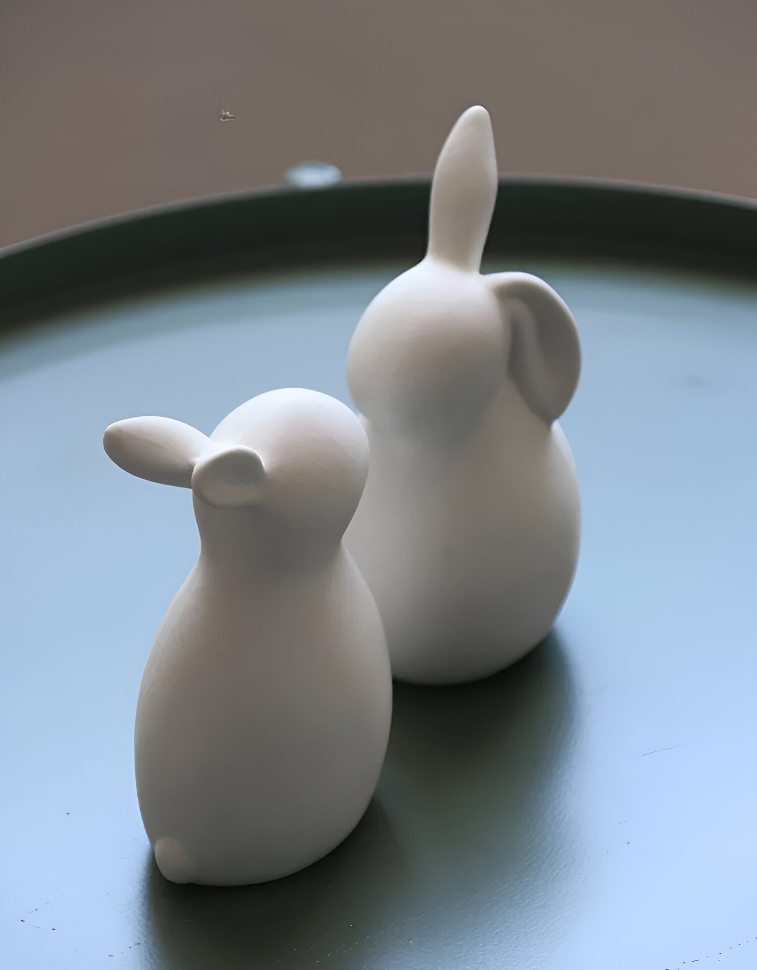 coney bliss minimalist ceramic bunny white easter figurine decor