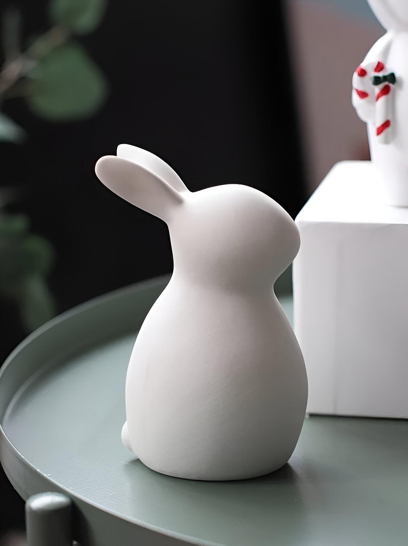 coney bliss minimalist ceramic bunny white easter figurine decor
