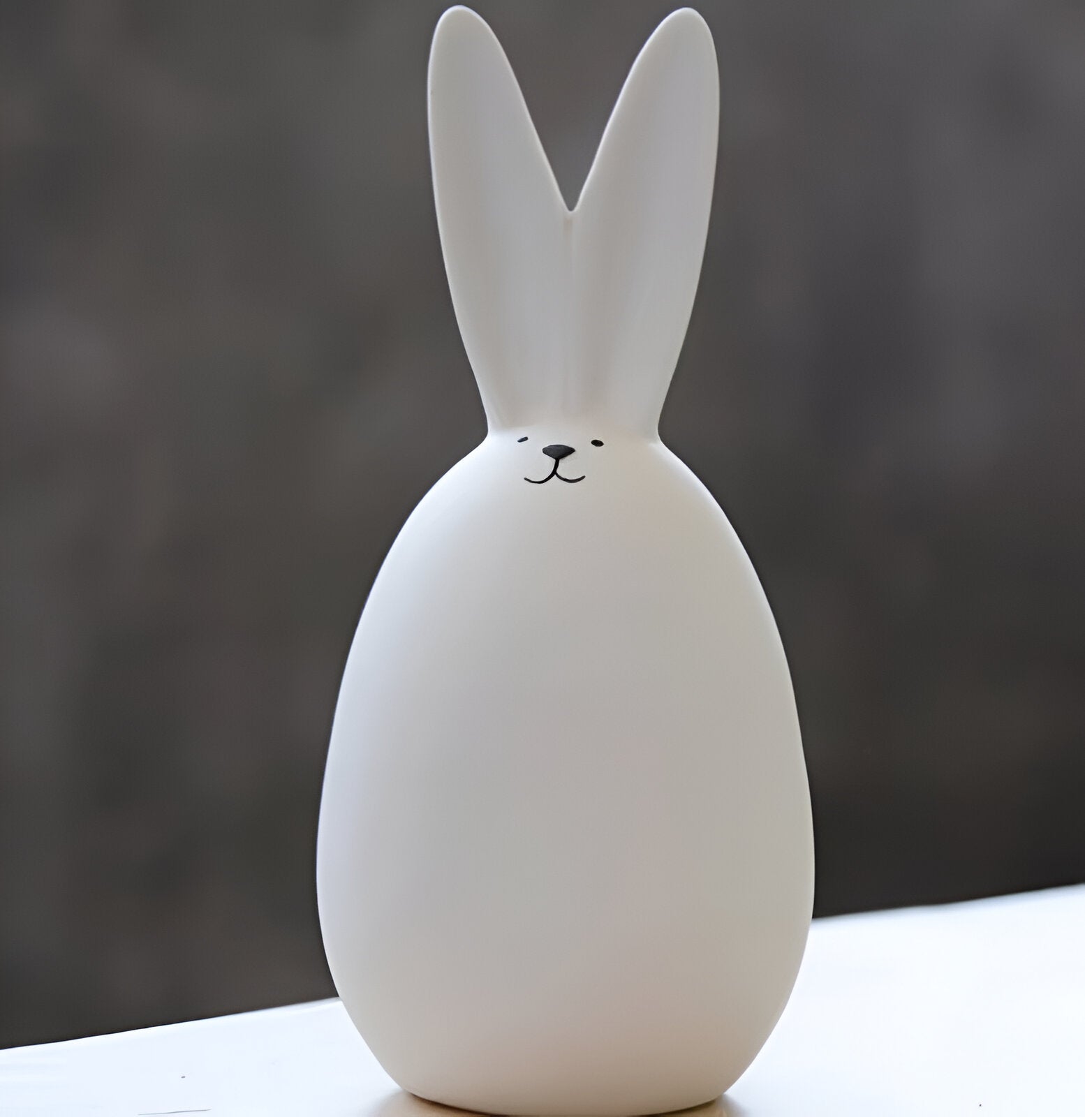 coney bliss minimalist ceramic bunny white easter figurine decor