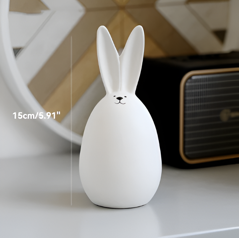 coney bliss minimalist ceramic bunny white easter figurine decor