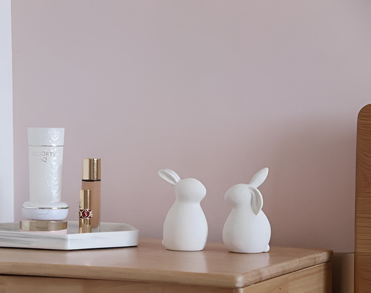 coney bliss minimalist ceramic bunny white easter figurine decor