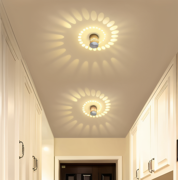 luminblast colourful spiral cylinder led wall light modern indoor ligh