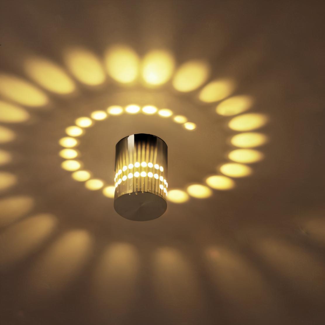 luminblast colourful spiral cylinder led wall light modern indoor ligh