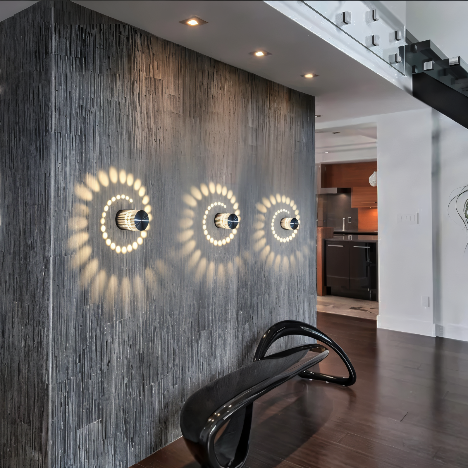 luminblast colourful spiral cylinder led wall light modern indoor ligh