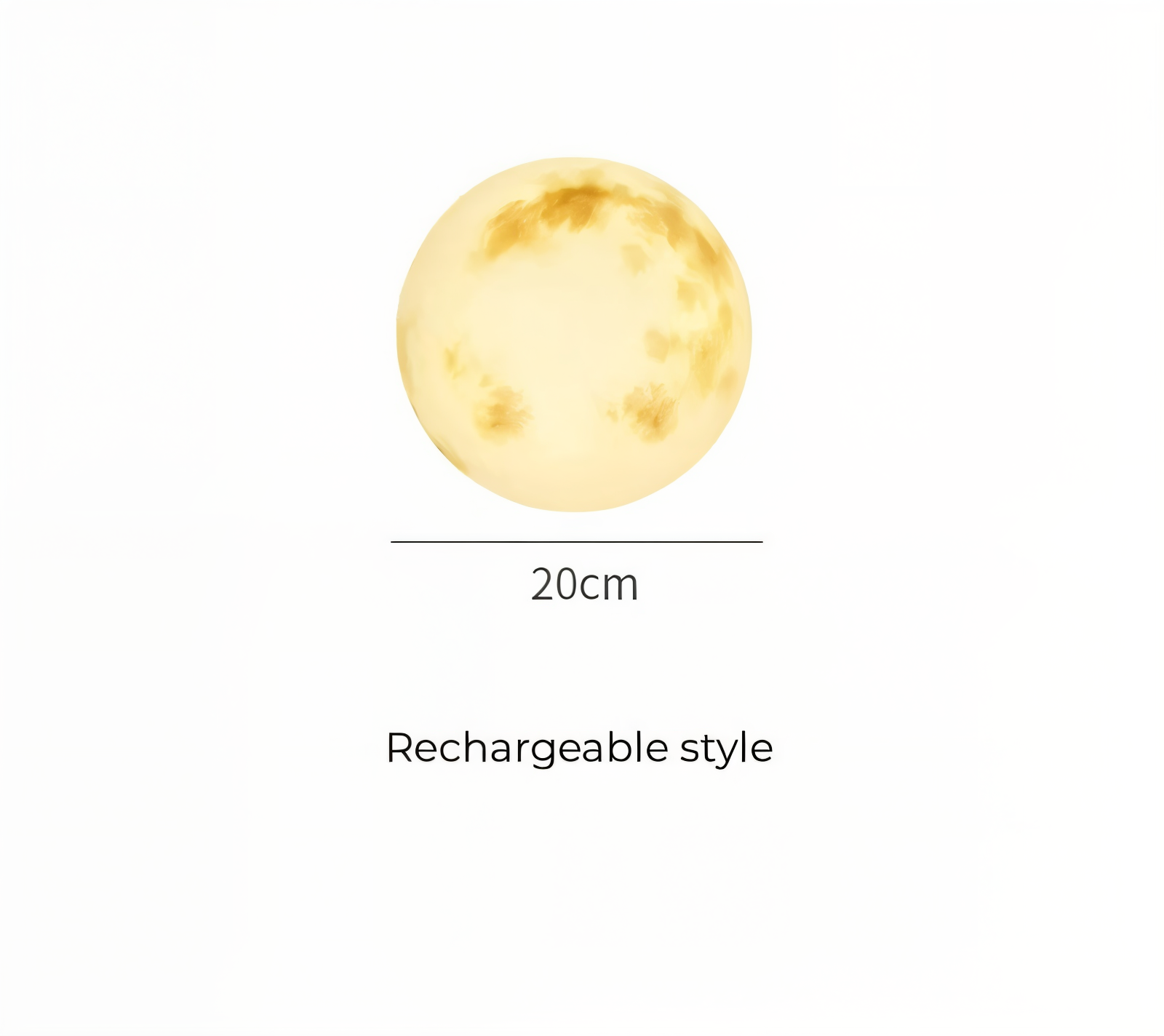 lunalumena solar garden moon light ip65 waterproof led lamp