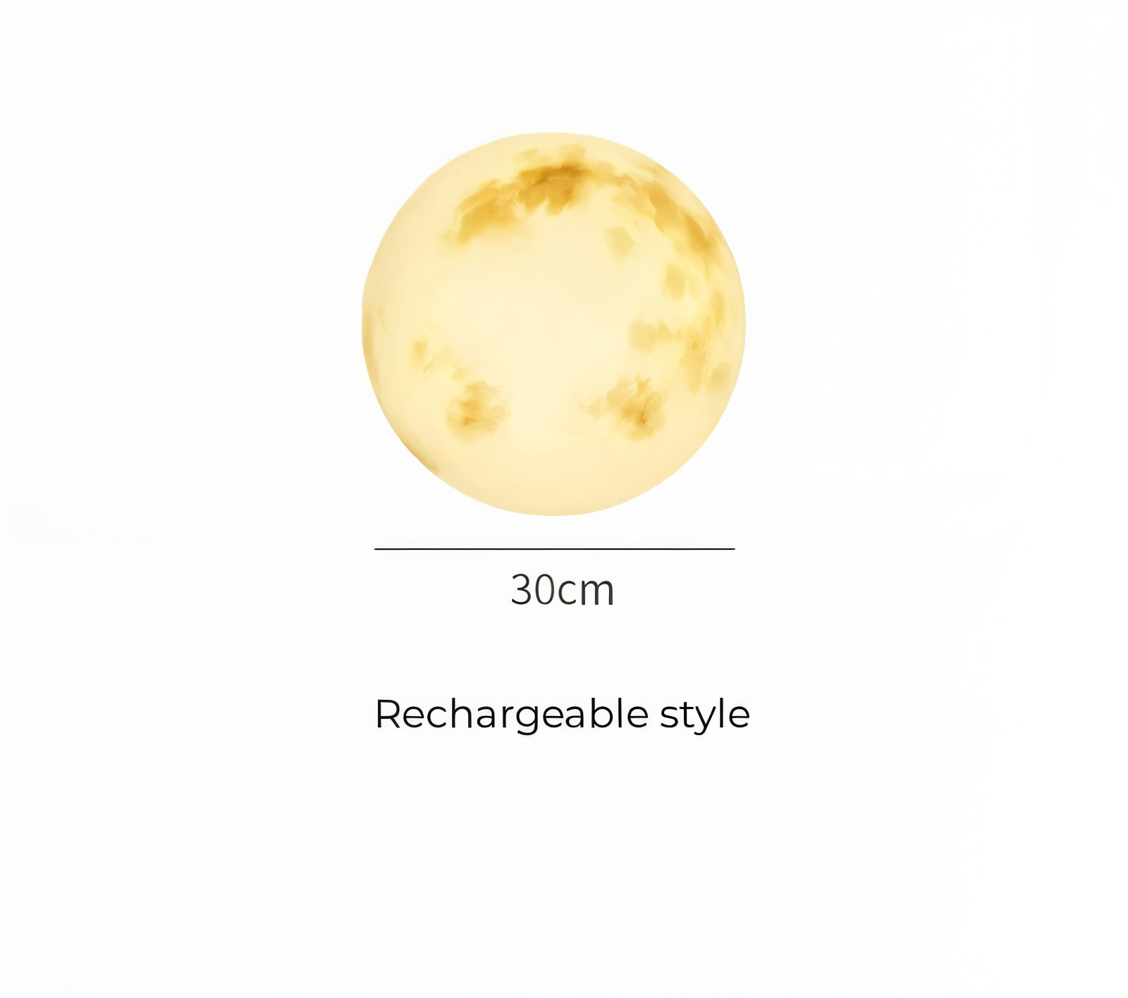 lunalumena solar garden moon light ip65 waterproof led lamp