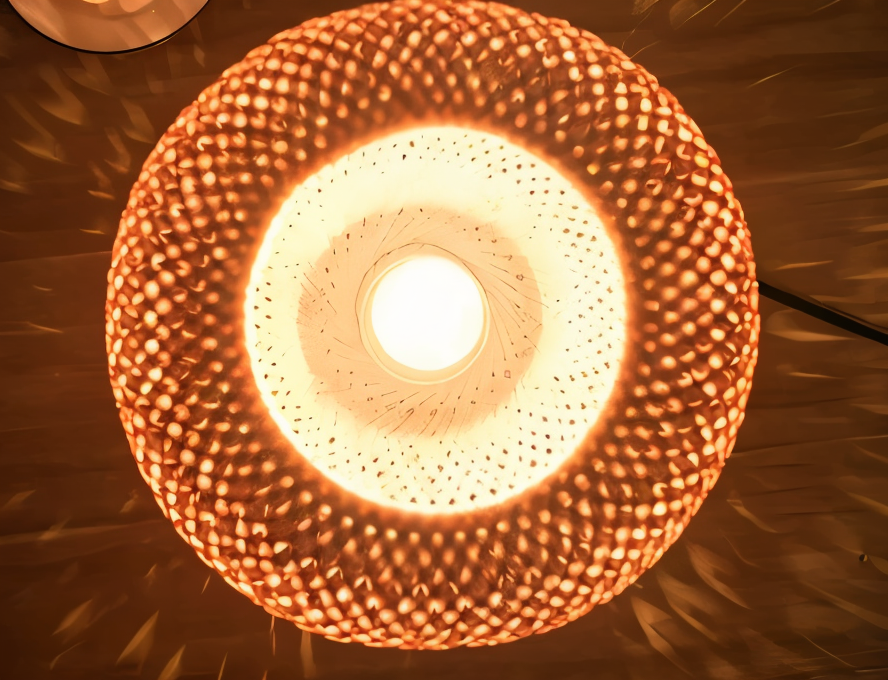 NatureHue Vintage Bamboo Rattan Desk Lamp.  A unique, eco-friendly bamboo and rattan desk lamp, perfect for adding a touch of boho style to any room.