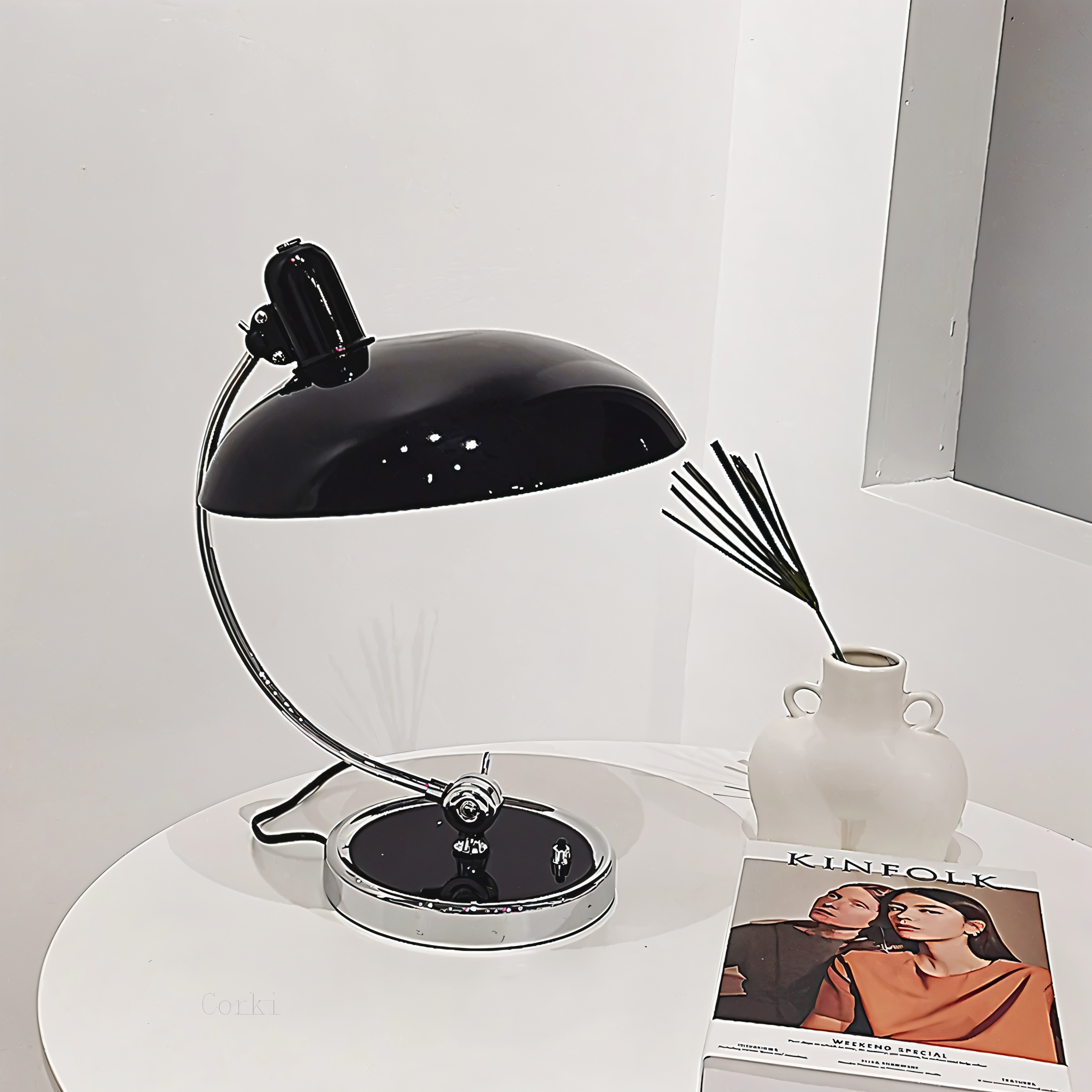 nostachic adjustable vintage iron dome table lamp