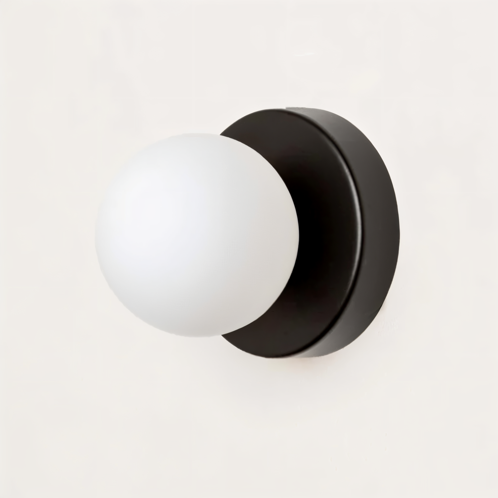 pearl pop white glass orb led wall sconce modern design