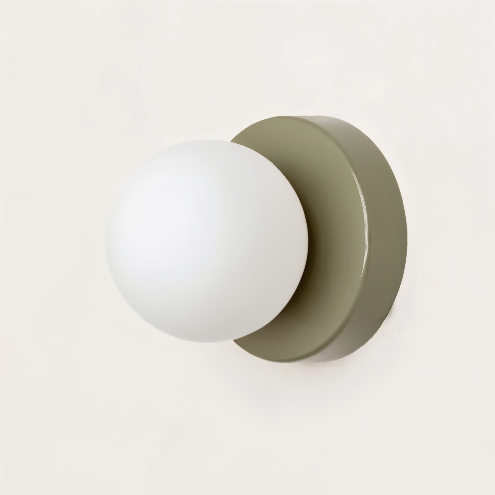 pearl pop white glass orb led wall sconce modern design