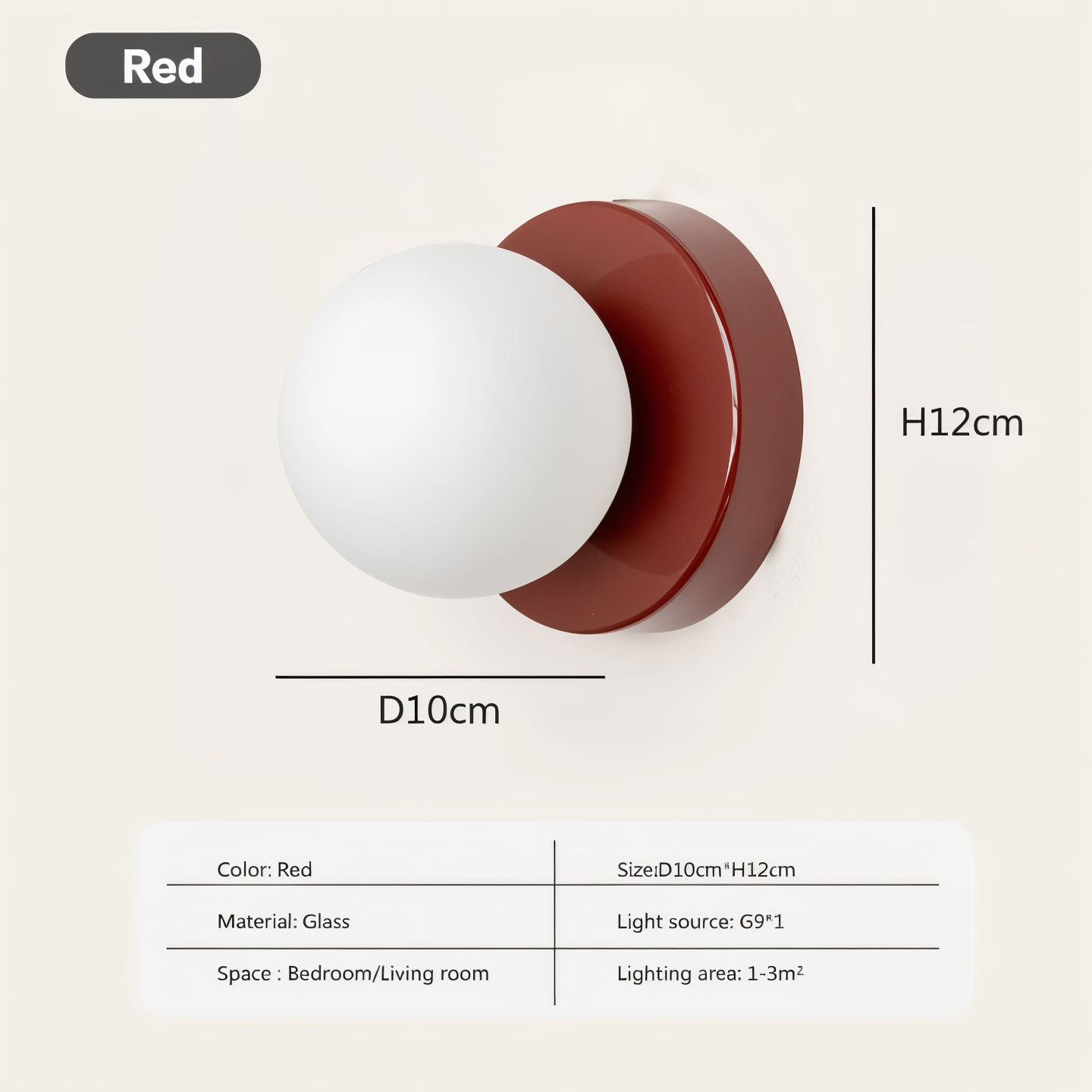 pearl pop white glass orb led wall sconce modern design