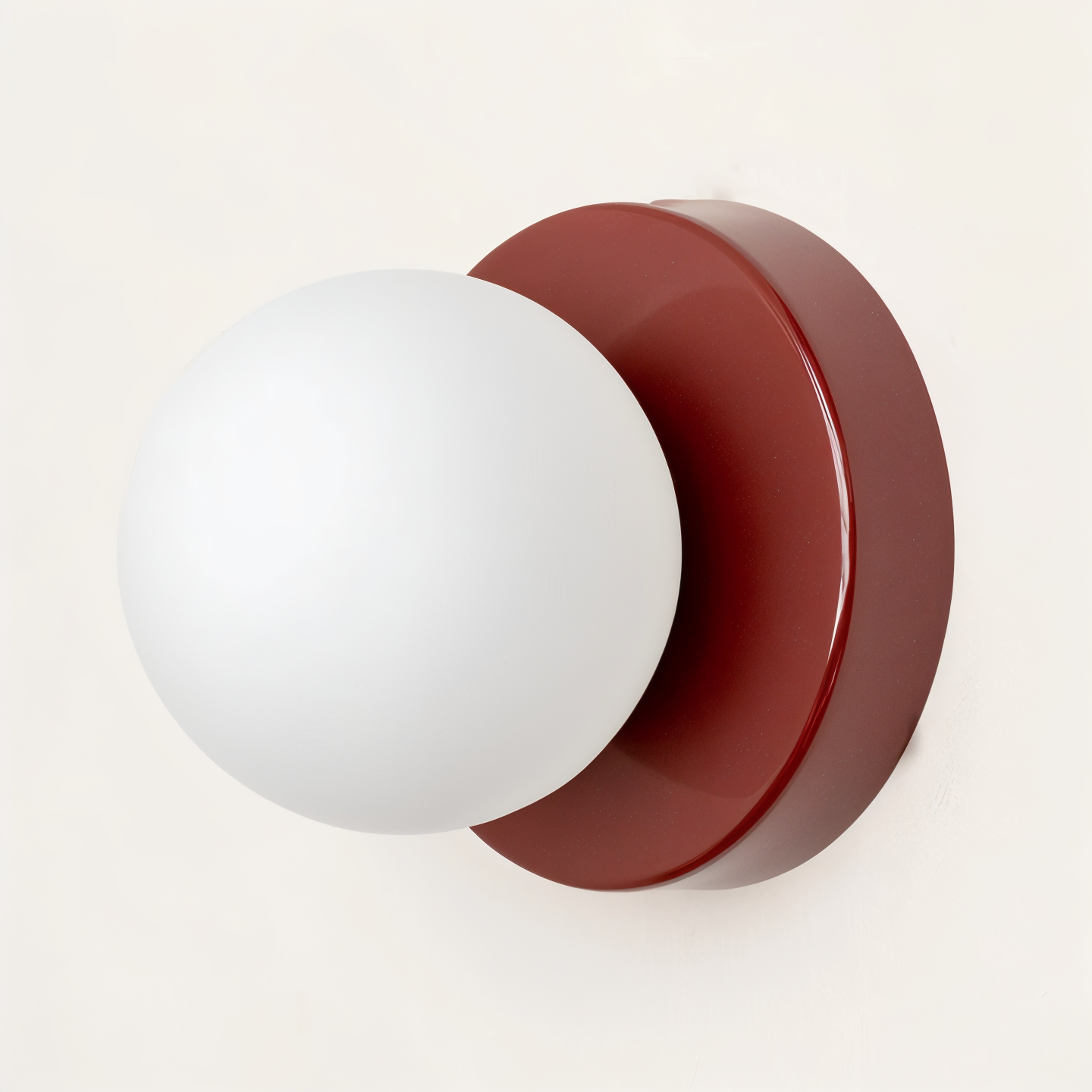 pearl pop white glass orb led wall sconce modern design