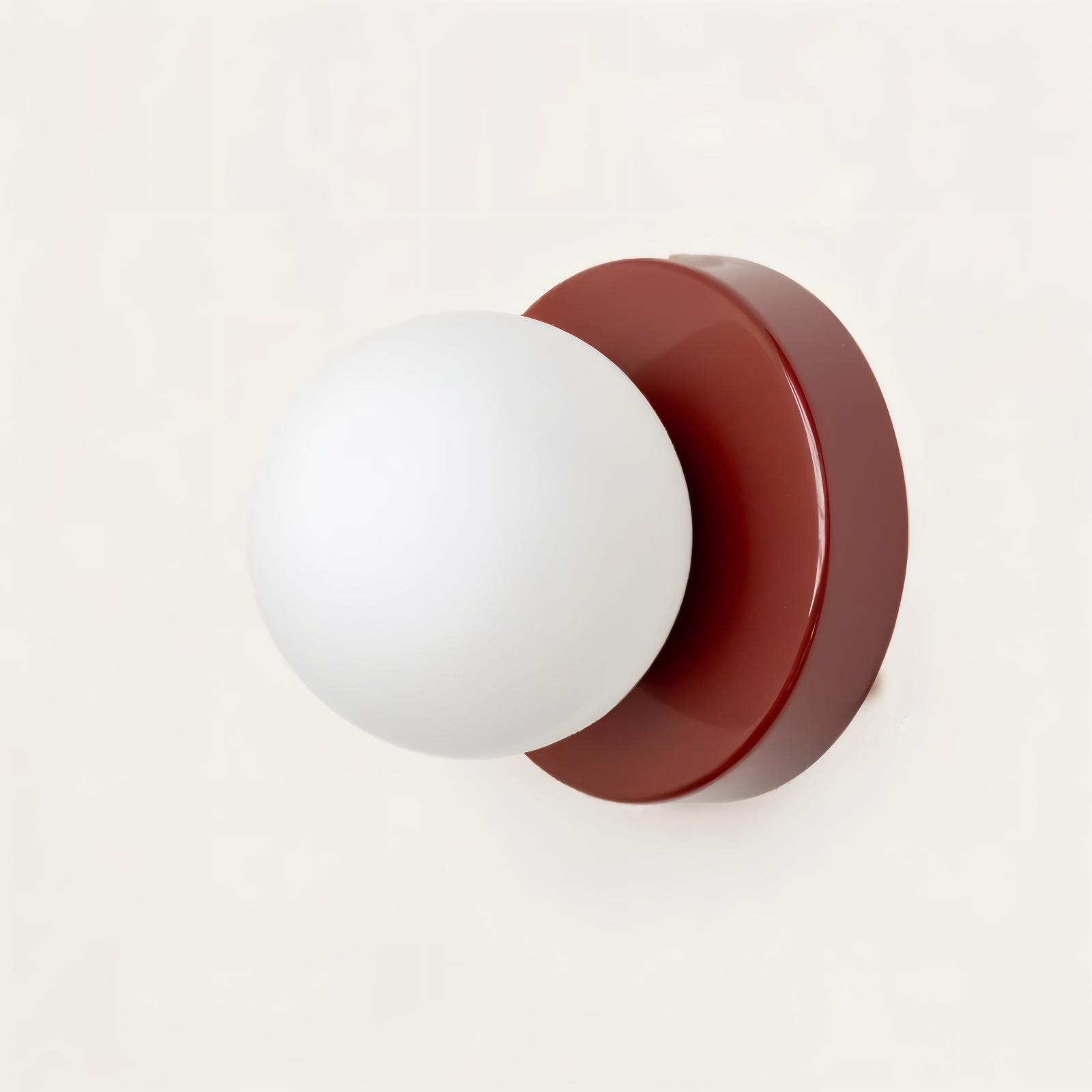 pearl pop white glass orb led wall sconce modern design