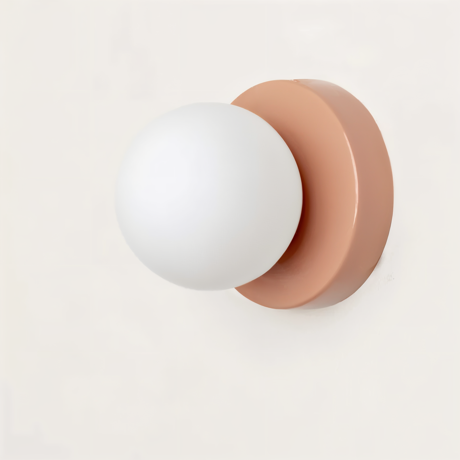 pearl pop white glass orb led wall sconce modern design