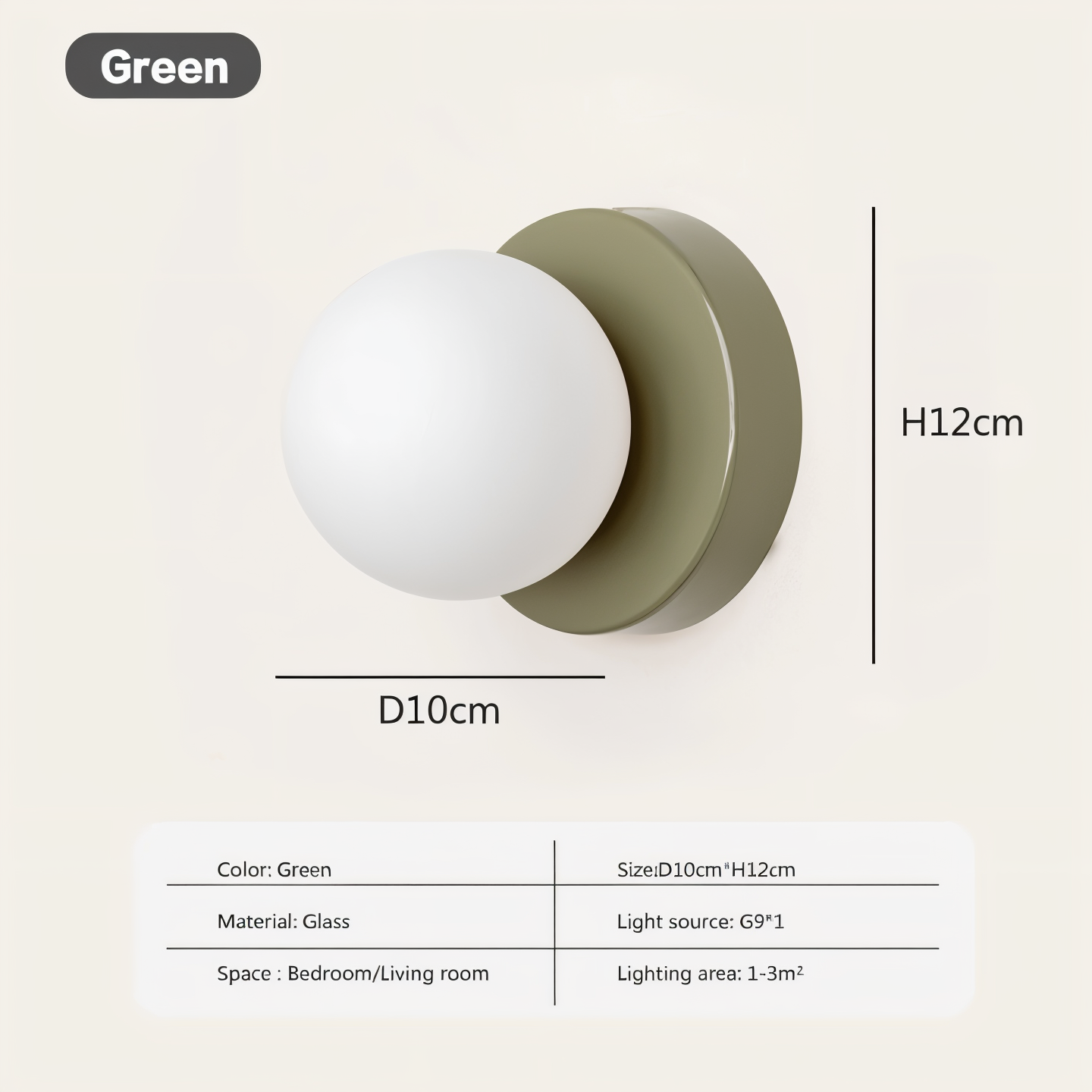 pearl pop white glass orb led wall sconce modern design
