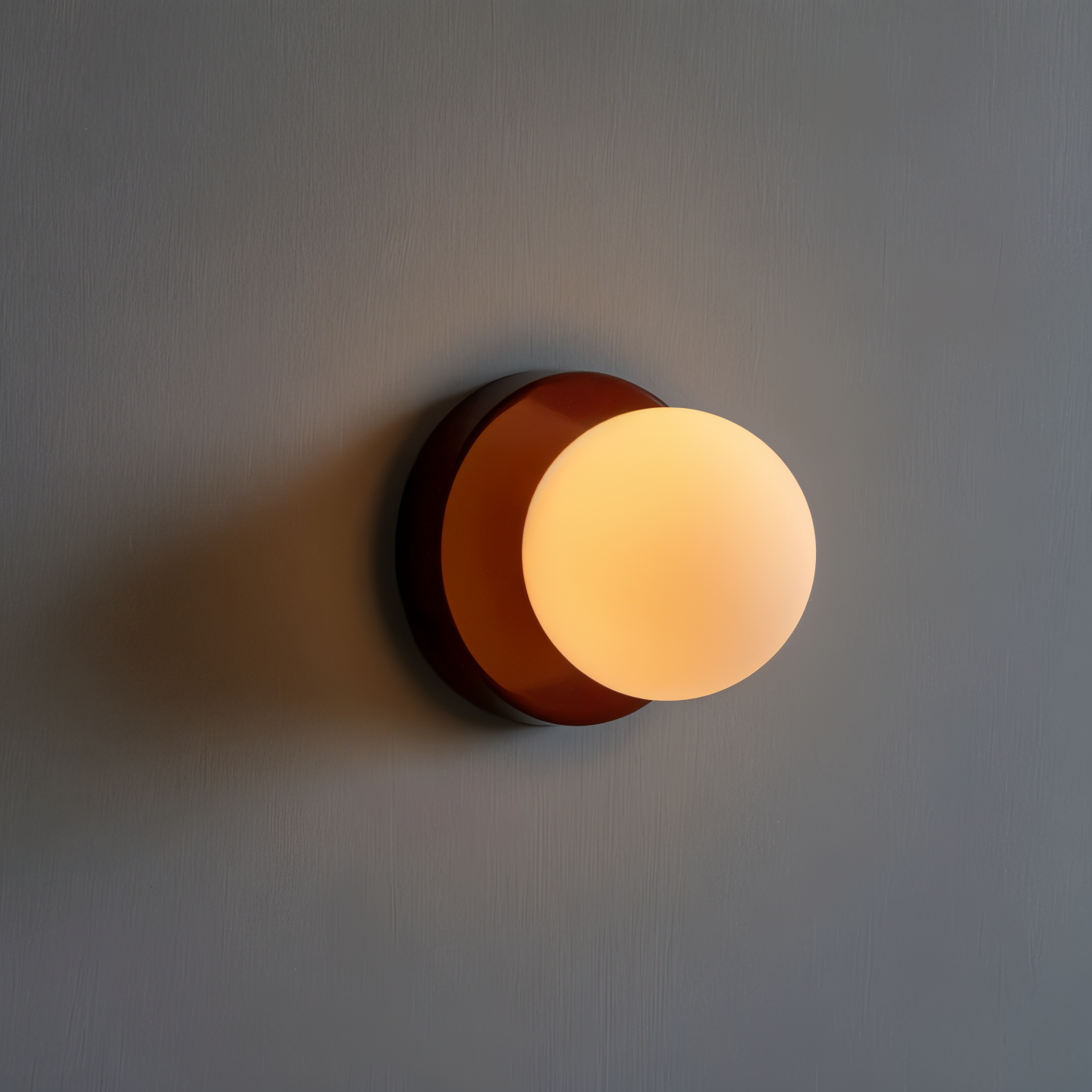 pearl pop white glass orb led wall sconce modern design