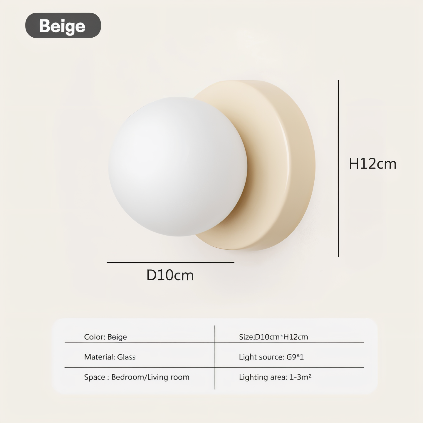 pearl pop white glass orb led wall sconce modern design