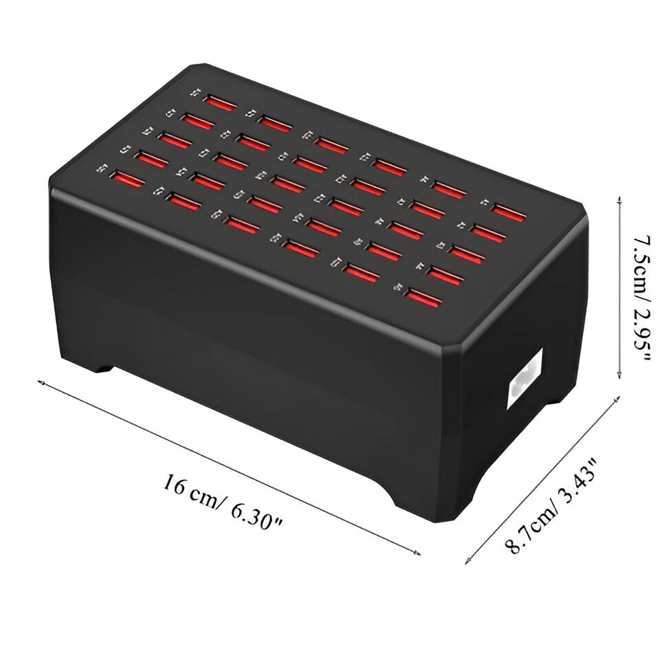 powerport pro universal multi usb charging station 30 ports 150w