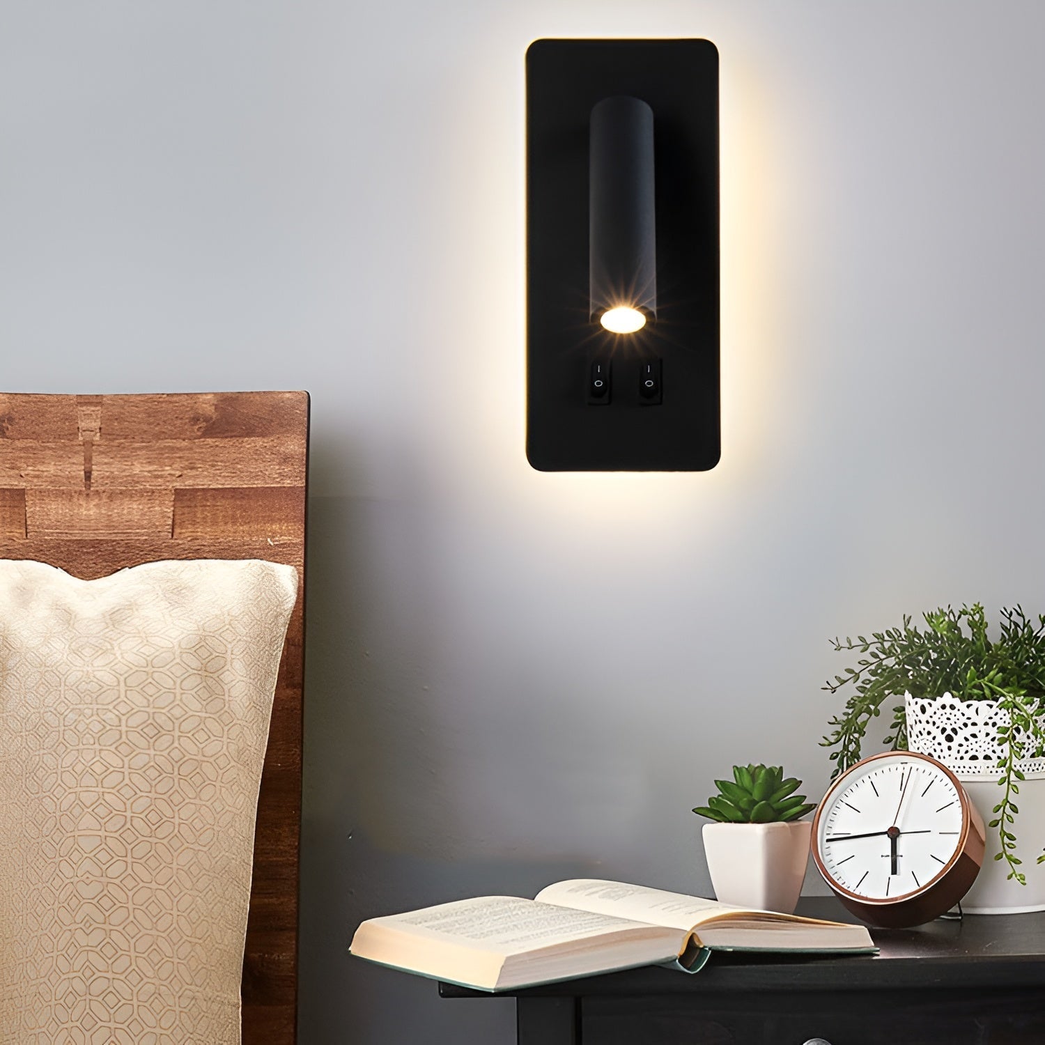 swivel 330 minimalist cylinder wall light adjustable rotating led scon