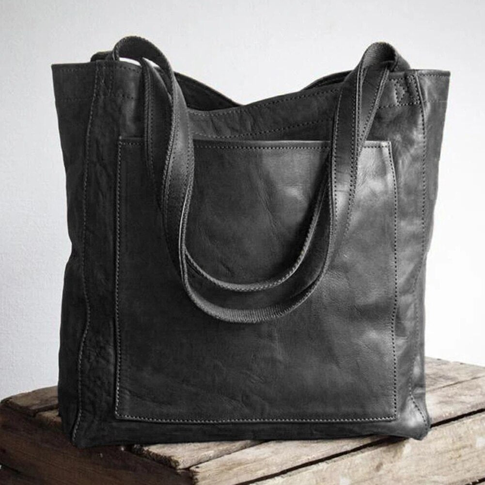 elegant womens leather handbag timeless style work casual