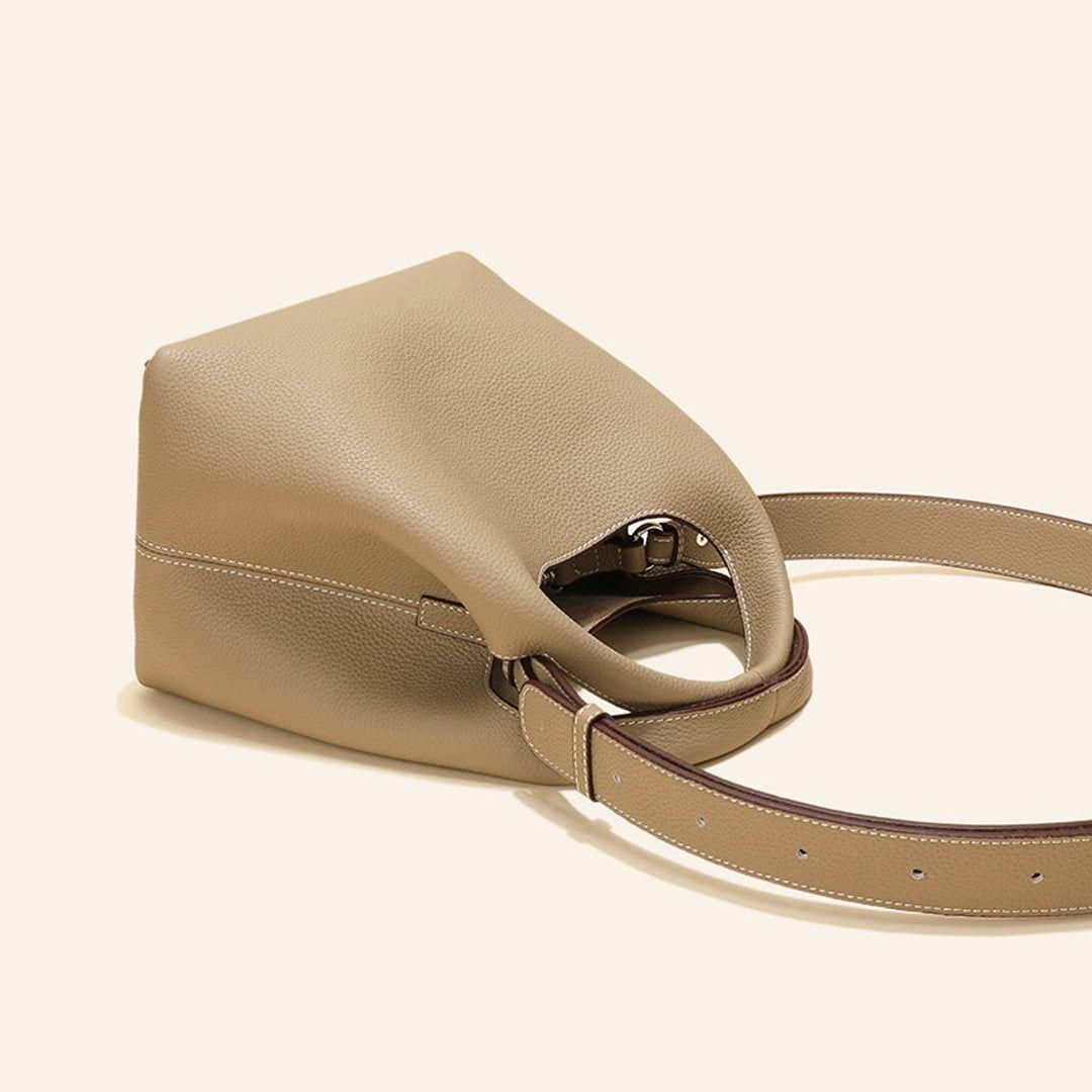 luxury genuine leather retro shoulder bag for women