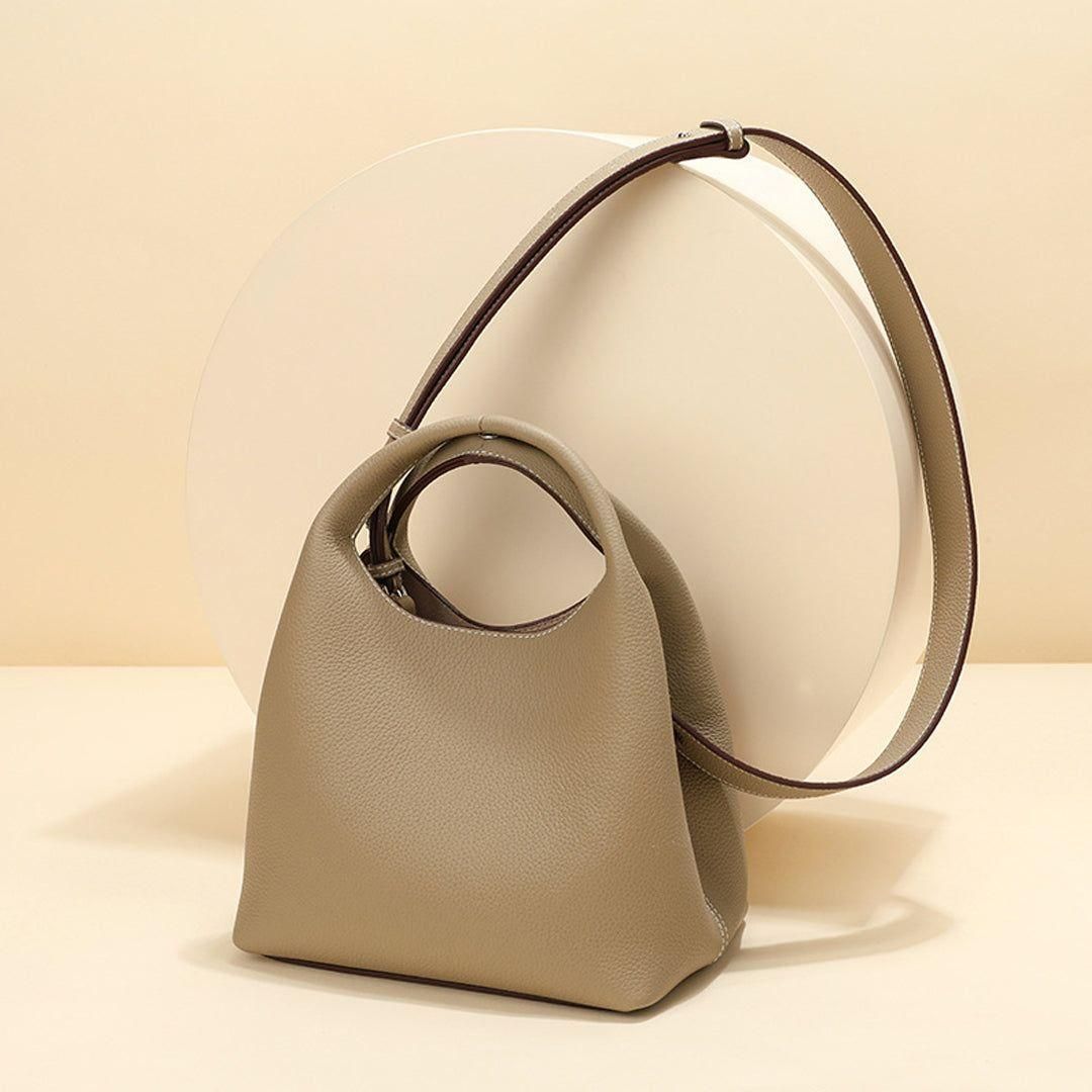 luxury genuine leather retro shoulder bag for women