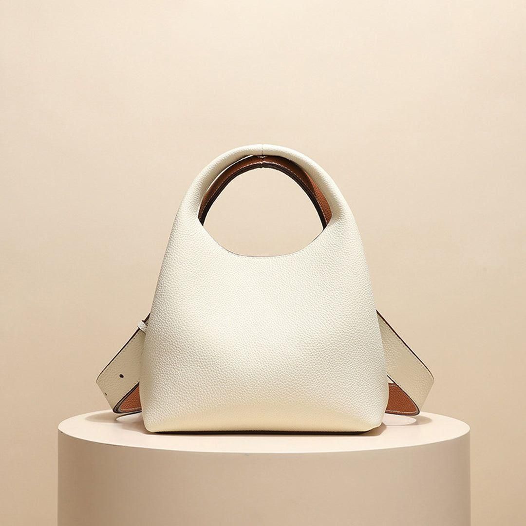 luxury genuine leather retro shoulder bag for women