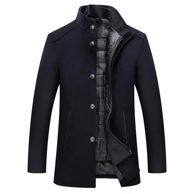 kenneth classic wool coat modern elegance