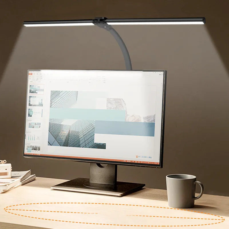 modern dual head led desk lamp stylish office light