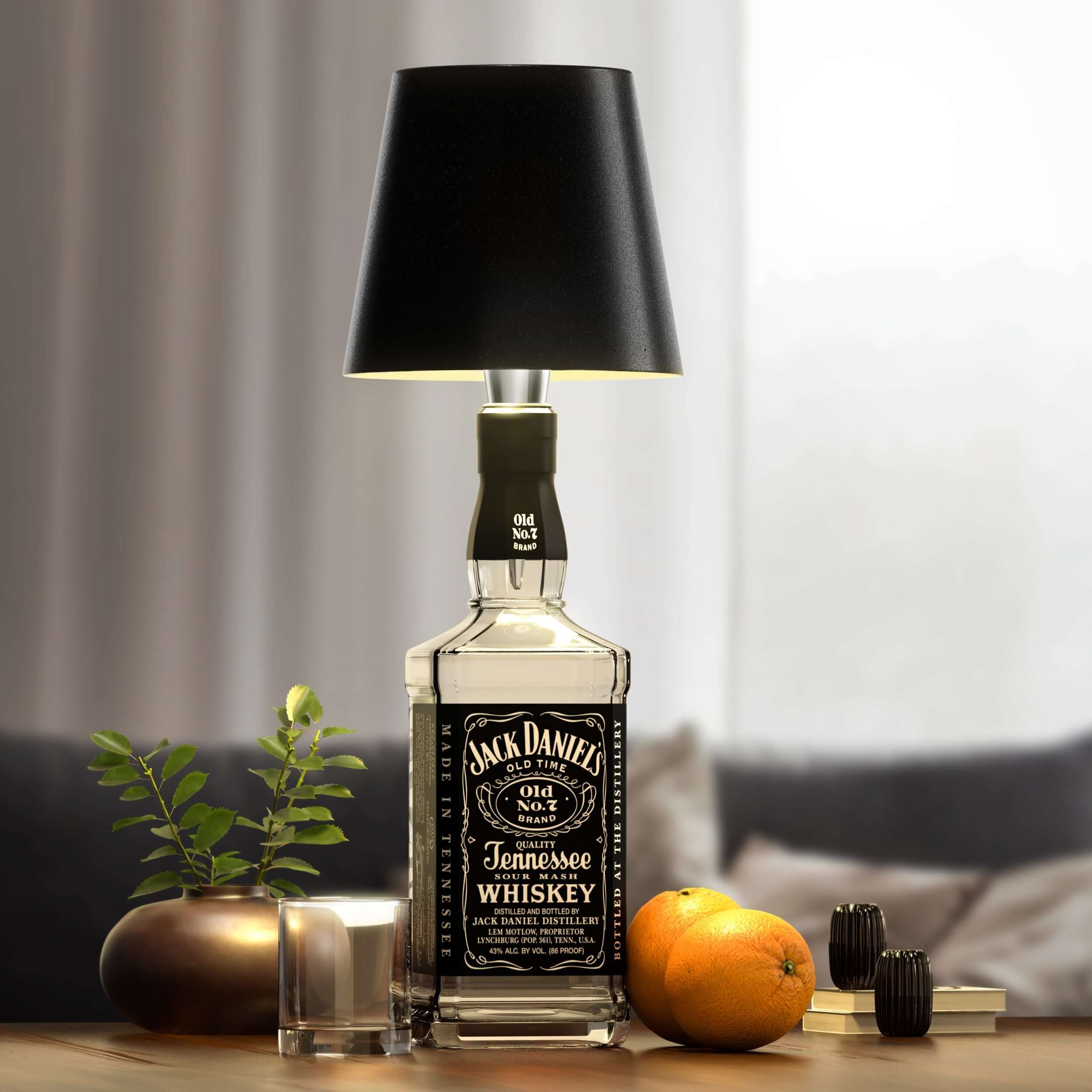 ecoglow stylish led bottle lamp sustainable home decor