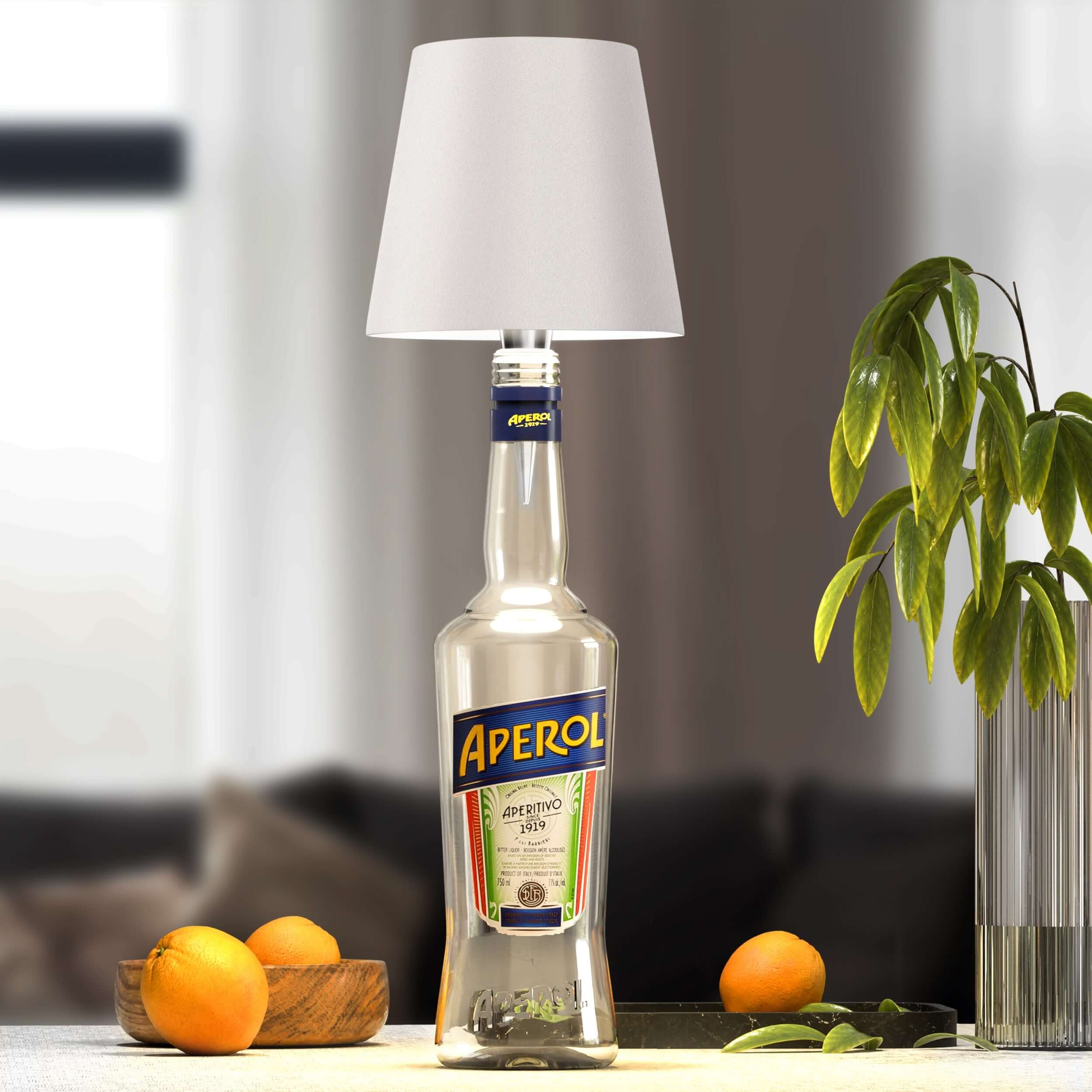 ecoglow stylish led bottle lamp sustainable home decor