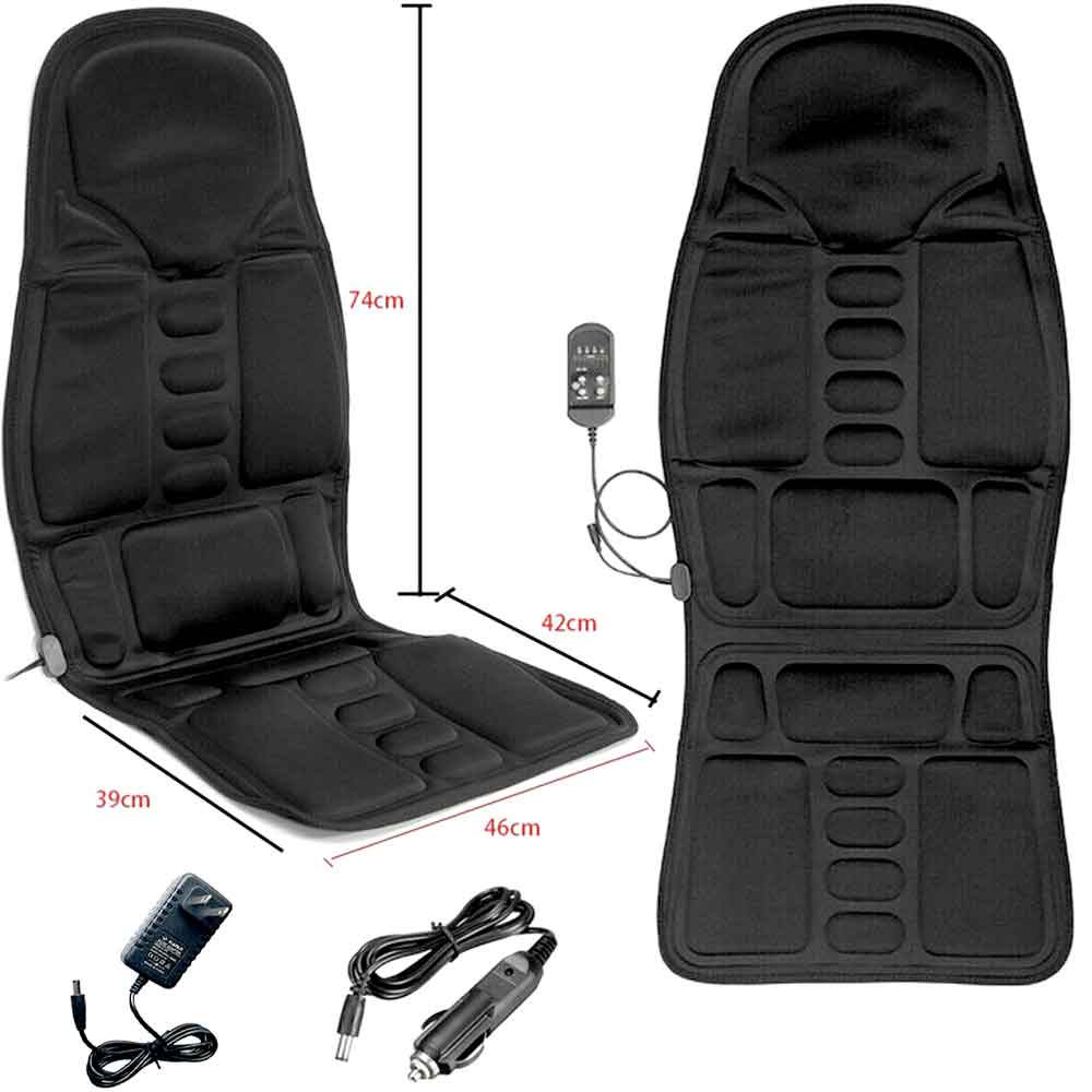 8 mode heated massage chair pad back neck full body relaxation