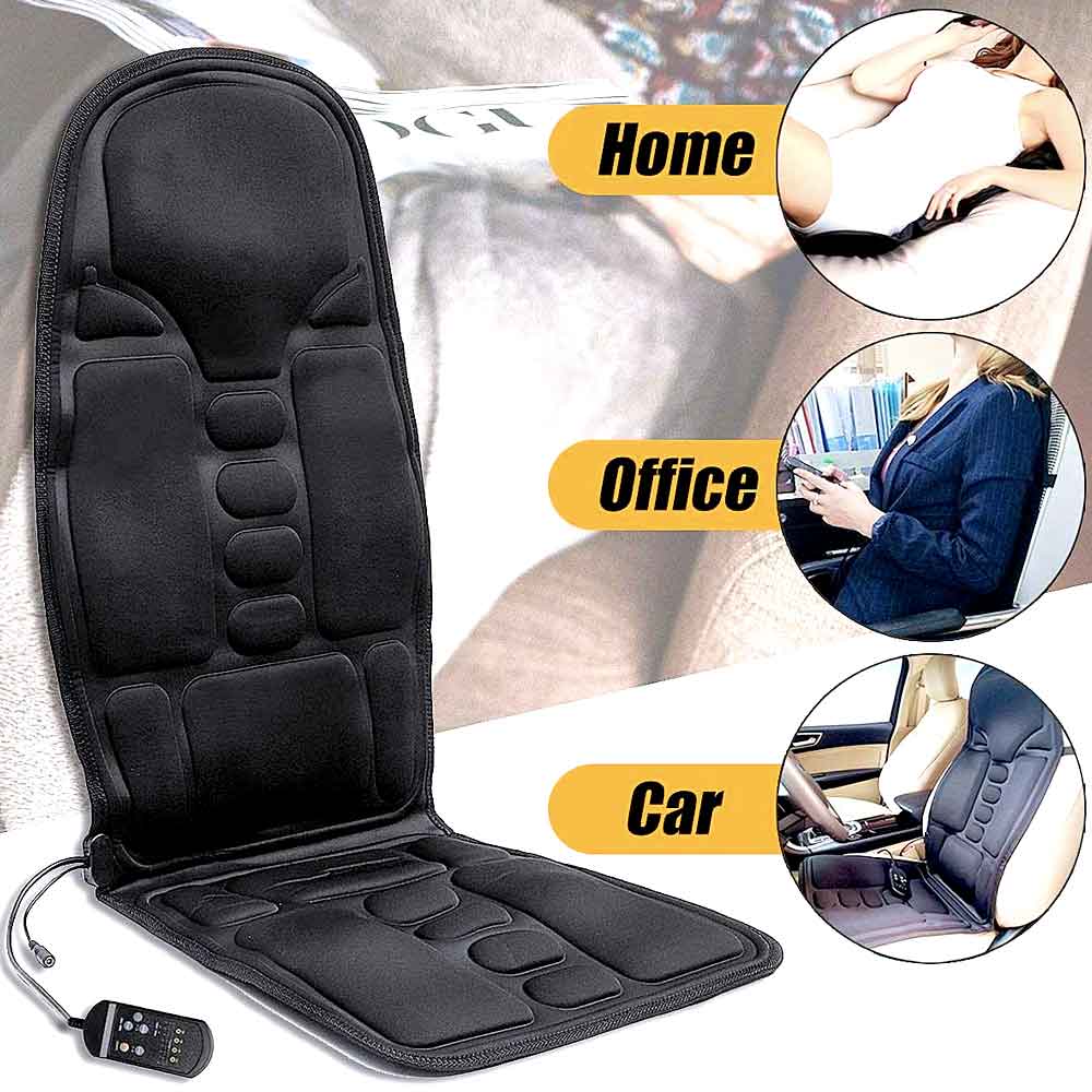 8 mode heated massage chair pad back neck full body relaxation