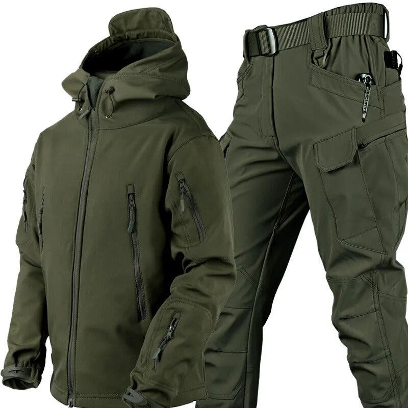 maxshield waterproof windproof outdoor set fleece lining six pockets