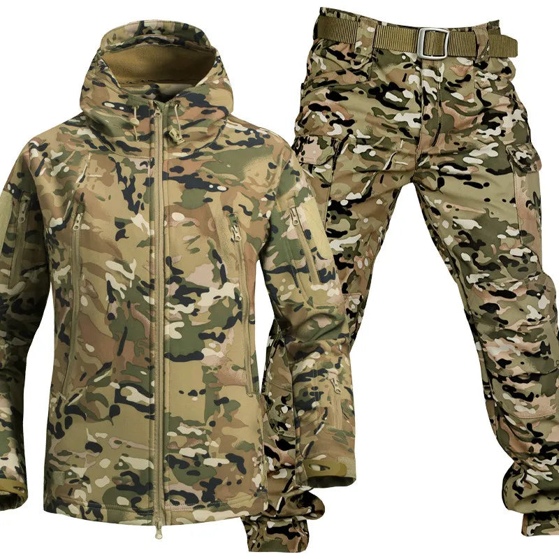 maxshield waterproof windproof outdoor set fleece lining six pockets