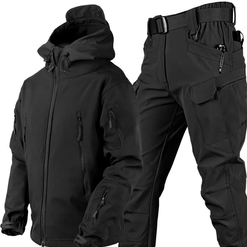 maxshield waterproof windproof outdoor set fleece lining six pockets