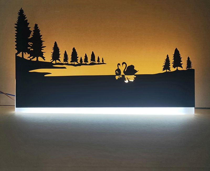 garden glow led wall light decorative art for interiors