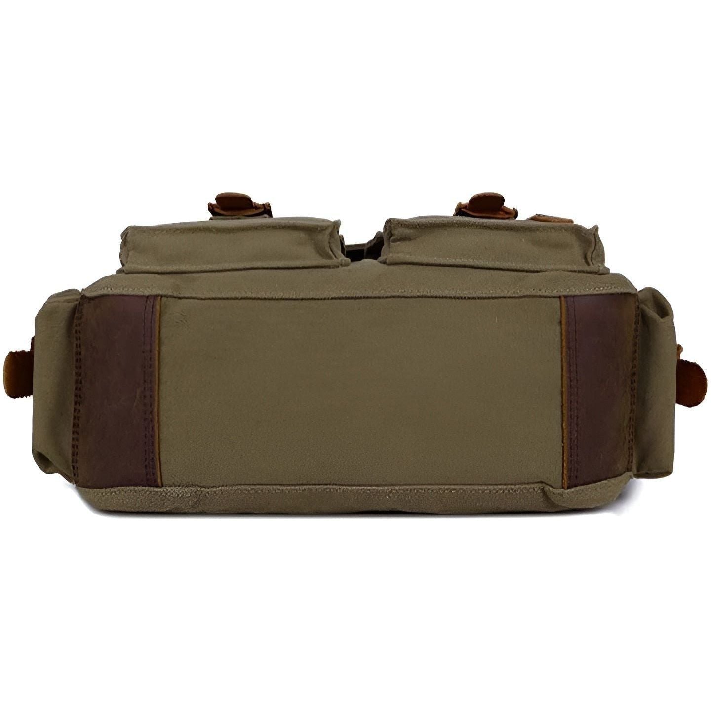 michael vintage canvas messenger bag men leather accents