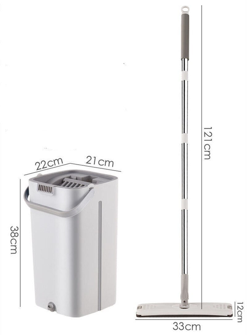 flat bottom mop bucket set aluminum handle