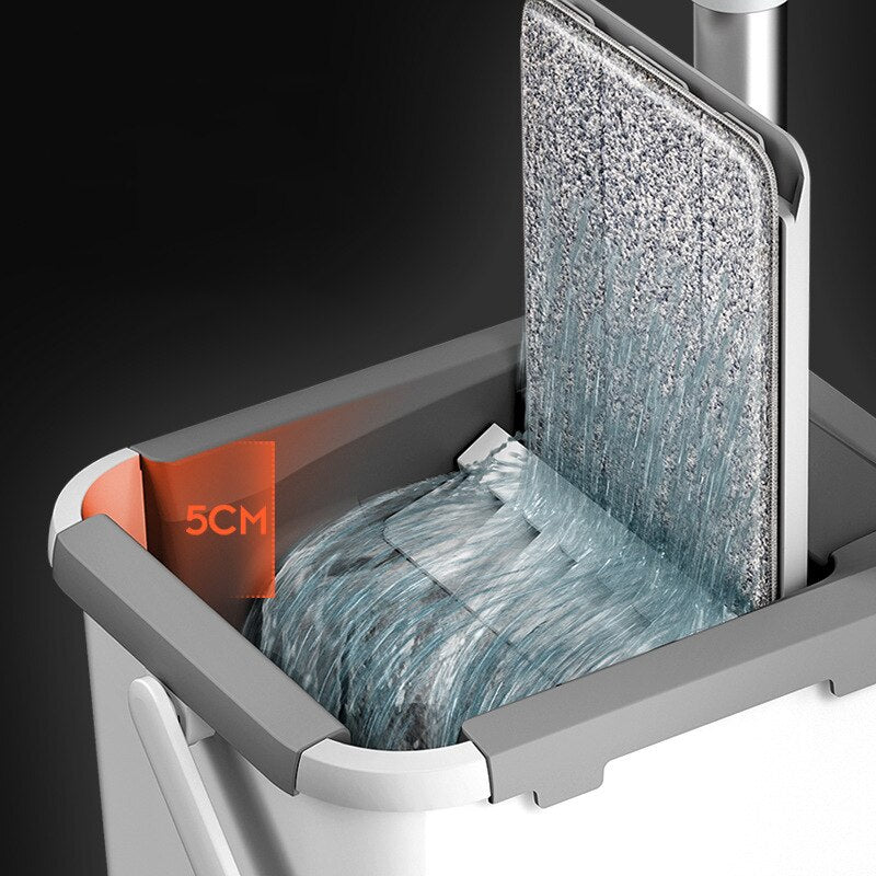 flat bottom mop bucket set aluminum handle