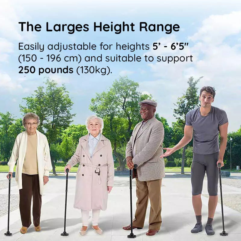 multi functional foldable led cane