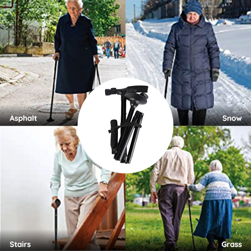 multi functional foldable led cane